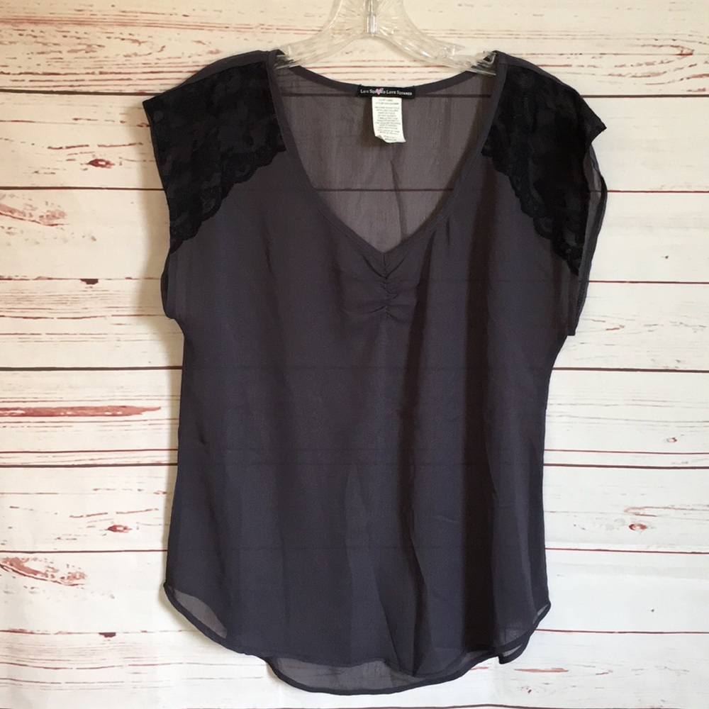 Sheer Grey Top